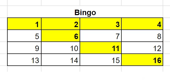 Bingo Game