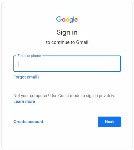 Login Domain Email via Gmail Interface