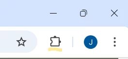 google chrome extension list button